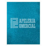 MERCERIA FOMY CON DIAMANTINA 55 X 43 CMS. C. AZUL ELECTRICO